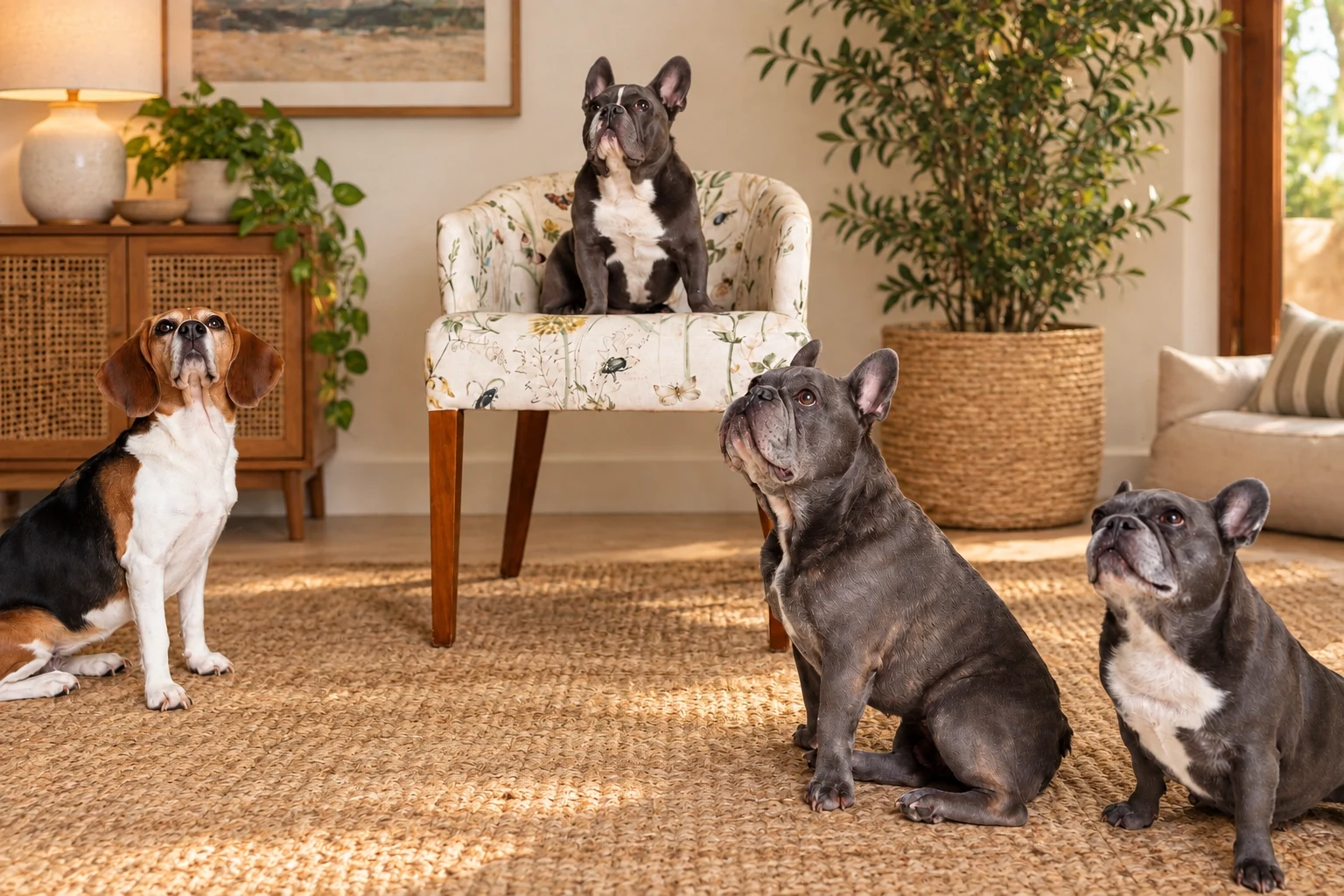 Mía, Niko, Enzo y Lily